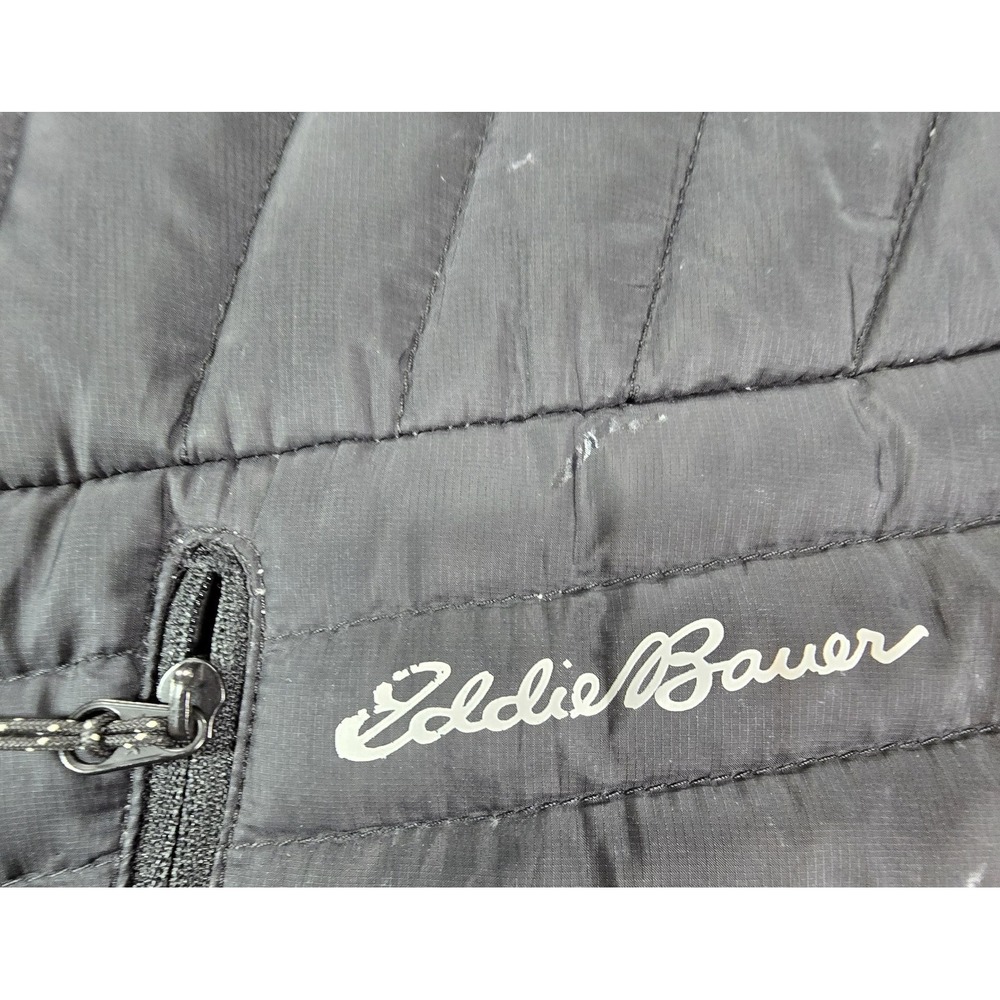 Eddie Bauer First Ascent Men Packable Puffer Jacket Stormdown 800 Black L - Picture 13 of 16